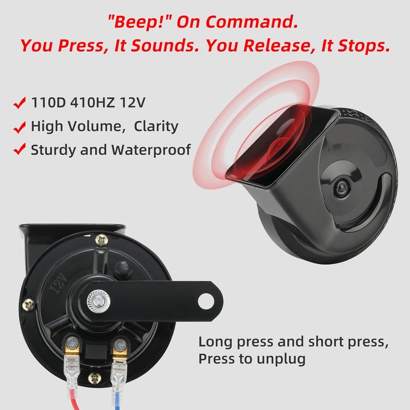 OFIG UTV Turn Signal Kit with 110DB Horn, Pre-Wired, Plug and Play ATV UTV Blinker with Rocker Switch, Universal UTV Street Legal Kit Compatible with Polaris, Can Am, CFMOTO, Arctic Cat - Image 4